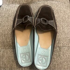 Cole Haan Women's Dark Brown Slip On Sandals Nike Air - Size 6.5B